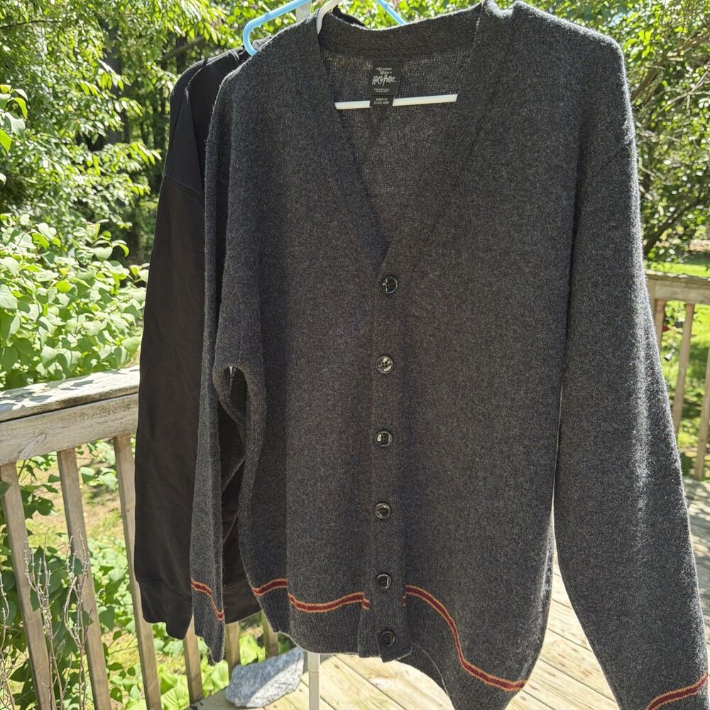 Harry Potter Women School Uniform Cardigan Gryffindor Universal Studios XXL Wool